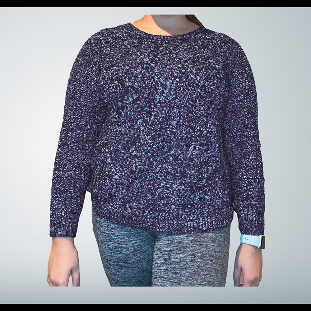 Cozy Blue Knit Sweater